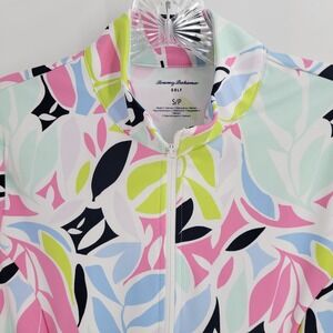 Tommy Bahama Multicolor Leaf Print Top